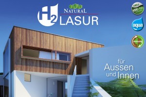 H2-Lasur: die Aqua Holzlasur von Natural