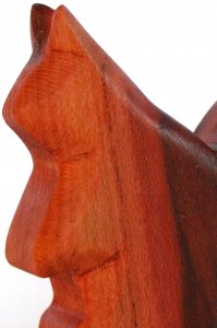 Holzfigur Eichhörnchen Hartöl und Wachs