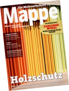 Mappe - die Malerzeitschrift im Mai/14 mit dem Schwerpunkthema Holzschutz