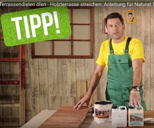 Natural Terrassenöl richtig verarbeiten