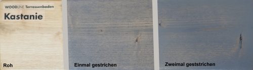 Terrassendielen grau streichen mit Holzgrau 