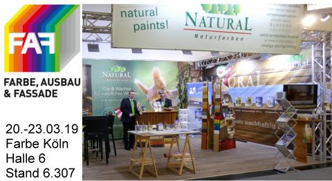 Natural Naturfarben stellt auf der Farbe 2019 in Köln aus