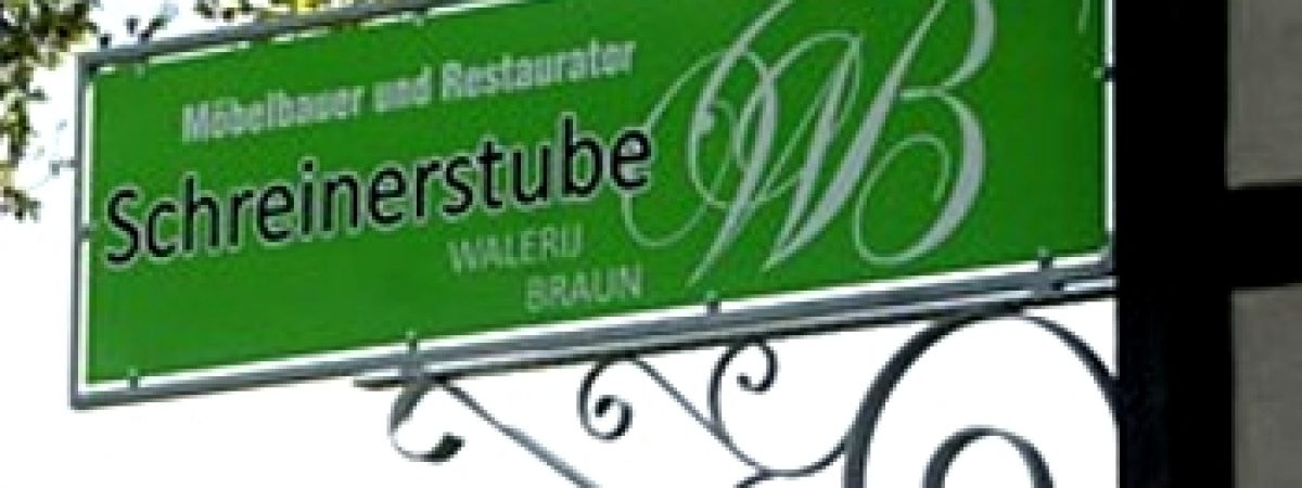 Restaurator und Tischler in Lübbecke - Schreinerstube W.Braun